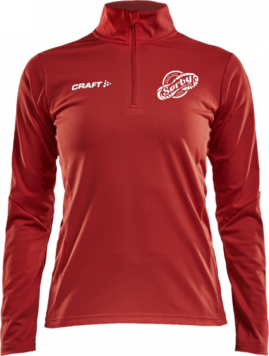 Craft - Sørby Halfzip Woman - Rood & wit